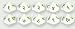 Set of 5 Dices - 10 Sided polyhedral - Hindi Numbers