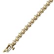 14kt Yellow Gold Contemporary Diamond Tennis Bracelet