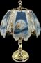 Native American Woman and Wolf Touch Lamp ET-NA3 Select Base Finish: Pewter