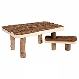 Trixie 62262 Natural Living Unterstand mit Treppe, 37 &times; 17 &times; 28 cm