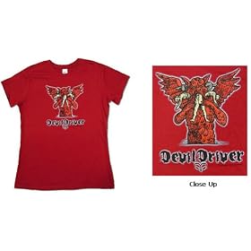 Buy Devildriver - DEMON T-shirt, Red made by Devil Driver now!