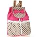 Phenas® Girl's Lovely Sweet Bowknot Leisure Canvas Backpack for Student (Rose)