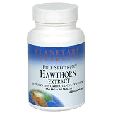 Planetary Herbals Full Spectrum Hawthorn Extract, 550 mg, Tablets , 60 tablets (Pack of 2)