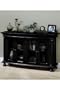 Salem 48"w Console W/ 4 Glass Doors, FOUR-DOOR 48"W, CHESHIRE BLACK