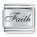 Jewelry : Name Faith Italian Charms Bracelet Link