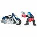 Search : Marvel Superhero Squad Series 17 Mini 3 Inch Figure 2Pack Captain America & Motorcycle