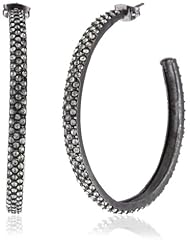 Azaara "Crystal" Black Diamond-Crystal Hoops
