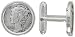 Sterling Silver Mercury Dime (1916 - 1945), Coin Cufflinks, Prong Back Polished Bezel w/ Gift Box