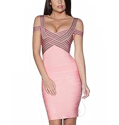 Sexy Jacquard Nylon/Rayon/Spandex Bandage Dress/Bodycon Dress/Club Dress/Party Dress 