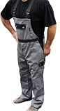Stabile Arbeits- und Handwerker Latzhose Grau Gr. 25-102