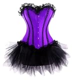 #2: A 036_lila + Tutu : exclusive Corsage mit String und Tutu-Rock