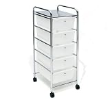 Artemo 280612 Schubladenwagen Siena 5 Boxen transparent