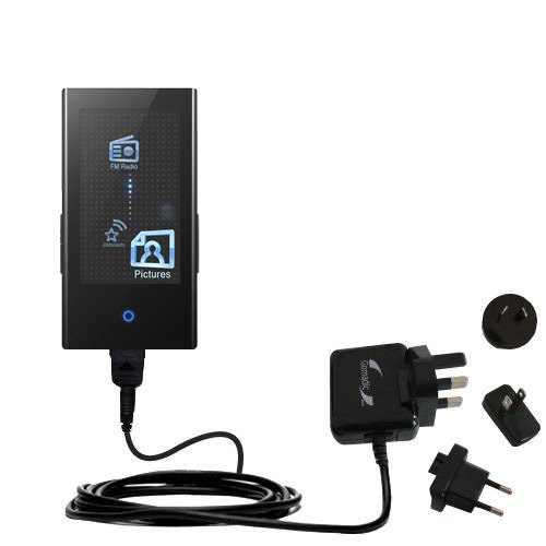 International Wall / AC Charger for the Samsung YP-P2JABY - Gomadic Brand w/ TipExchange Technology