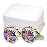 New York Mets MLB Logo'd Executive Cufflinks with Jewelry Box by Cuff Links