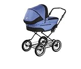 Roan Rocco Classic Pram Stroller 2-in-1 with Bassinet and Seat Unit (4 Colors) (Marine)