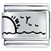 Jewelry : Sun On Ocean Italian Charms Bracelet Link