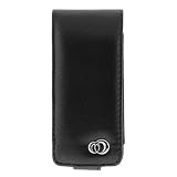 Premium Kroo Black Flip Melrose Leather Case with Clip + Premium Reusable LCD Screen Protector + Rapid Car charger for Apple iPod nano 8GB 16Gb Chromatic 4th Generation