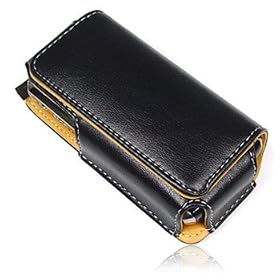 High Quality Black Universal Horizontal Long Slim Pouch Case with Clip for Audiovox Smt-5600, RIM Blackberry 8100 8120 8130 Pearl, HTC Cingular 2125, T-mobile Sda, Motorola Krzr K1m K1, Samsung M620 Upstage