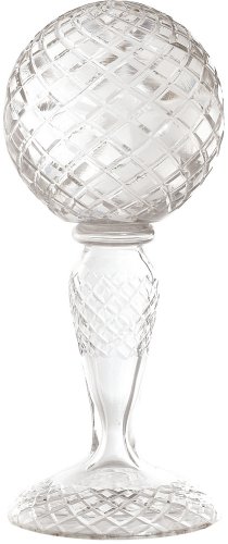 LAMPS PLUS Country Chic Collection 13 3/4' High Diamond Cut Glass Ball