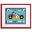 Vroom Red Framed Print by Olive Kids (CAR #2)