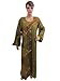Bohemian Resort Wear Cotton Caftan Sea Green Lounge Wear Long Sleeve Kaftan L