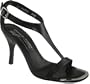 Donald J Pliner Nany Women's T-strap High Heel Sandals Black Shiny (7.5, Black Shiny)