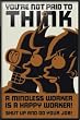 Futurama - Framed TV Show Poster (You Are Not Paid To Think) (Size: 24" x 36")