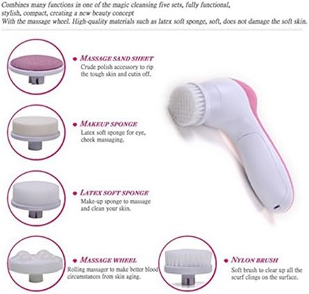 5 in 1 Face Massager Brush Facial Massager Beauty Care for Ladies for Facial Massage Relax Dead Skin Remove
