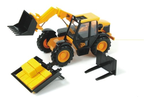 Childrens Toyshop  Third Party New : Britains 42141 - JCB 526S Loadall with Attachments 1:32nd Scale
