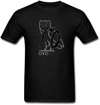 Holyshirt Men's The OVO Owl Drake Short Sleeve T-Shirt X-Large Black
