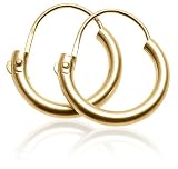 14k Yellow Gold Children's Hoop Earrings