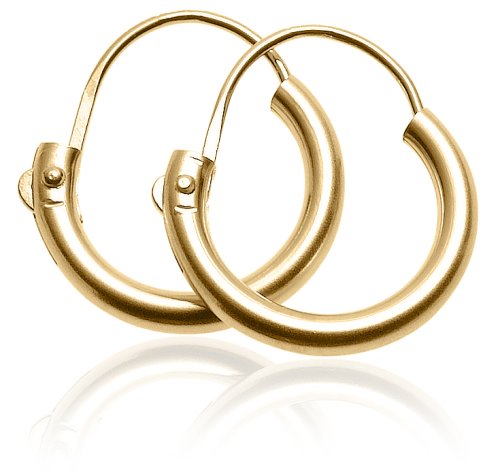 14k Yellow Gold Children's Hoop Earrings