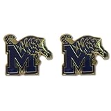 Memphis Tigers Post Stud Logo Earring Set Ncaa Charm