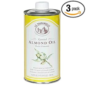 La Tourangelle Roasted Almond Oil, 16.9-Ounce Unit (Pack of 3)