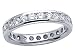 1.50 cts Round Diamonds Eternity Band - Platinum, 14kt White or Yellow Gold