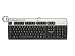 Vista Silver/Black 104 key PS2 Keyboard. HP Part 434820-001; 435302-001.
