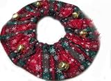 Medium Jingle Bells Plaid Christmas Dog Collar