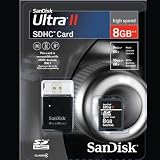 SanDisk 8 GB Ultra II SDHC Card with MicroMate USB 2.0 Reader (SDSDRH-8192-A11)