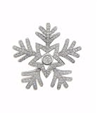14k White Gold 161 Diamonds Snowflake Pendant