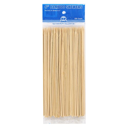 Royal Paper Products R806 Bamboo 6 Skewer - 1600 / PK"