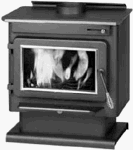 England's Stove #50-SNC13 Wood Stove On Pedestal