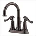 Tools & Hardware : Price Pfister 043-YP0Z Ashfield Two-Handle 4-Inch Centerset Lavatory Faucet with Pop-Up, Oil Rubbed Bronze