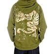 KU long sleeve zipped hoody