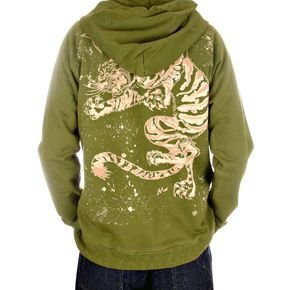 KU long sleeve zipped hoody