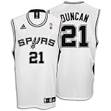 Tim Duncan Jersey - San Antonio Spurs Tim Duncan #21 Replica White Color Jersey