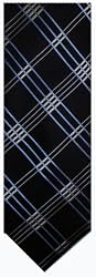 Men's Michael Kors Necktie Black/Silver/Blue