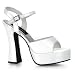 High-Heels Plateau Lack weiss