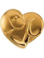 14K Yellow Gold Puppy Love Brooch/Pend Slide 2 3. 5 0 X 2 6. 0 0mm