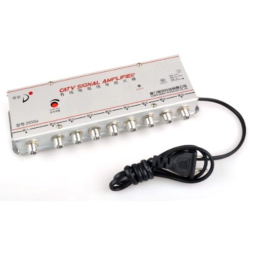 BestDealUSA 8 Out Household CATV Cable TV Signal Amplifier Booster