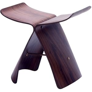 【クリックで詳細表示】天童木工 バタフライスツール ローズウッド S-0521 RW-ST